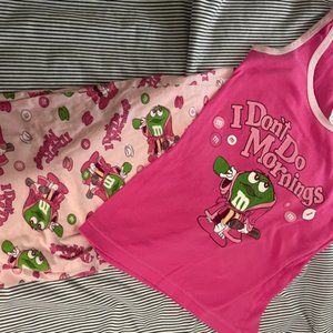 M&M's Pink Pajama set - L